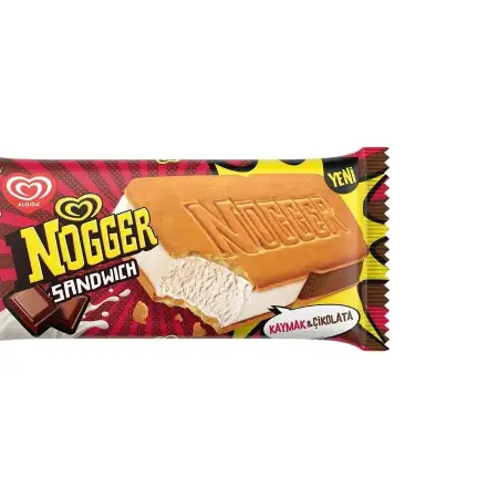 Algida Nogger Sandwich Çikolata Kaymak 145 ml