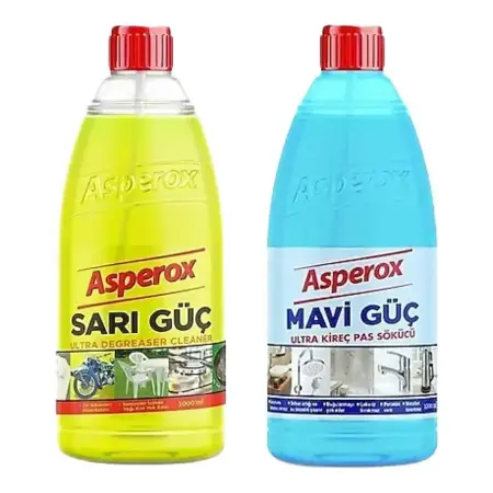 Asperox Sarı Güç Sprey 1 L + Asperox Mavi Güç Sprey 1 L