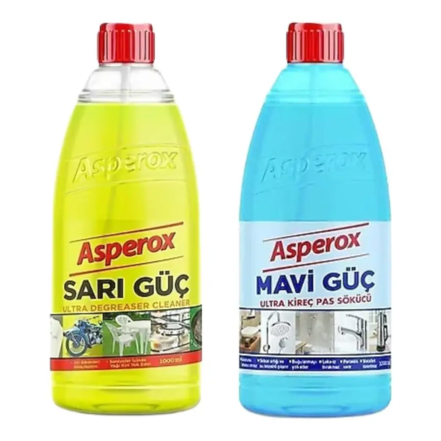 Asperox Sarı Güç Sprey 1 L + Asperox Mavi Güç Sprey 1 L