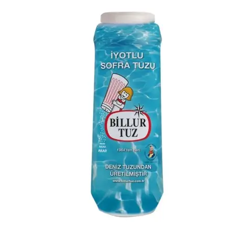 Billur Tuz Rafine İyotlu Sofra Tuzu 500 g