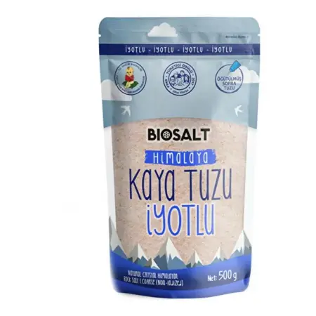 Biosalt İyotlu Himalaya Kaya Tuzu 500 g