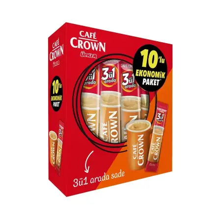 Cafe Crown 3'ü 1 Arada Sade Kahve 10'lu 18 g