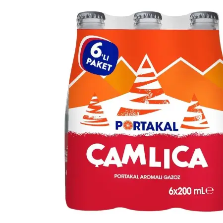Çamlıca Portakal Aromalı Gazoz 6 x 200 ml