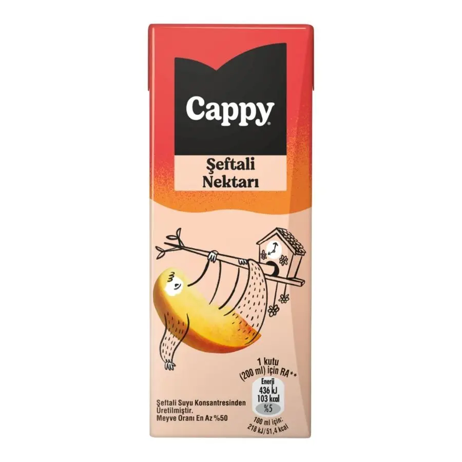 Cappy Şeftali Nektarı Meyve Suyu 200 ml