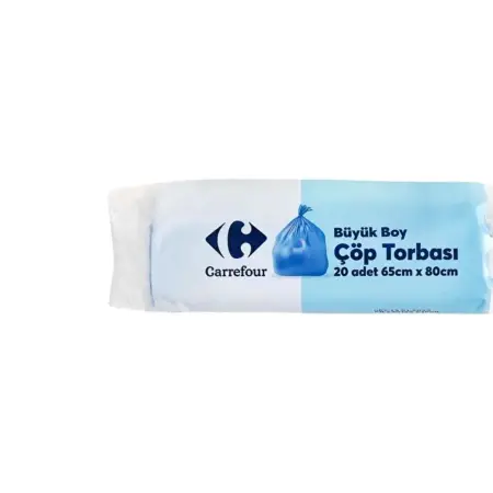 Carrefour Büyük Çöp Torbası 65 x 80 cm 20'li