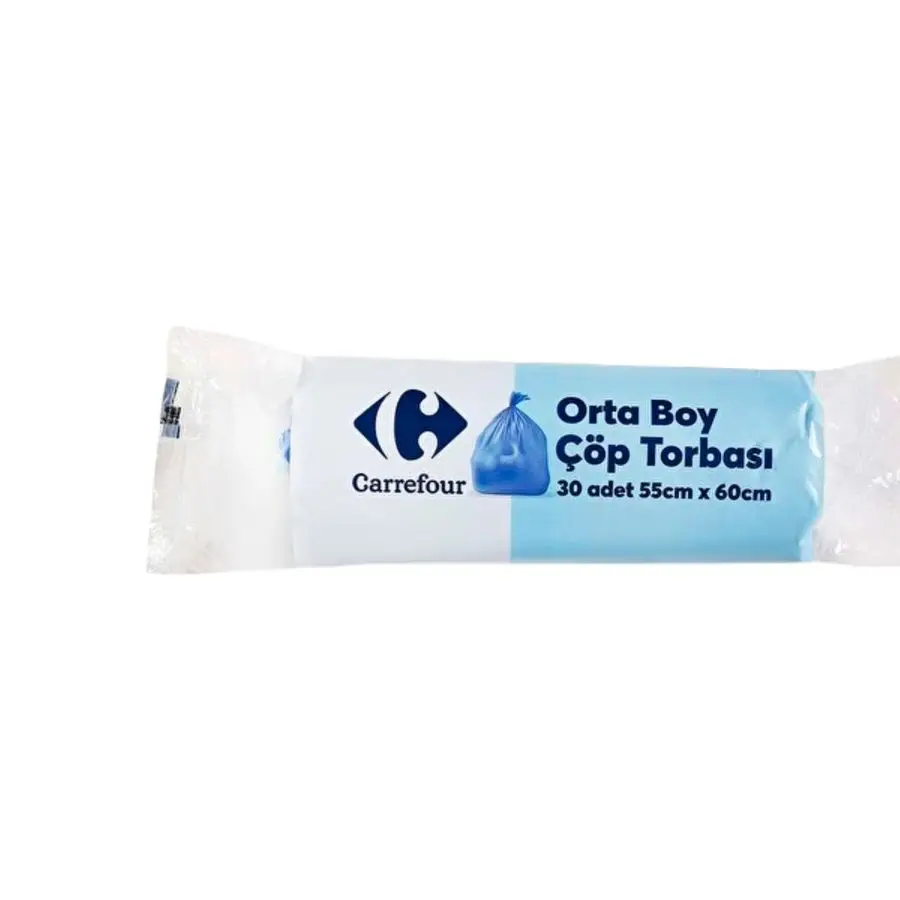 Carrefour Orta Çöp Torbası 55 x 60 cm 30'lu