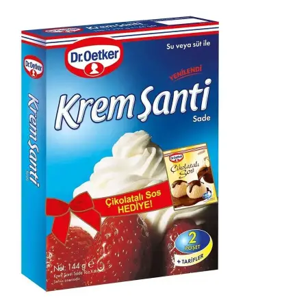 Dr. Oetker Krem Şanti 144 g Çikolata Sos 98 g Hediyeli