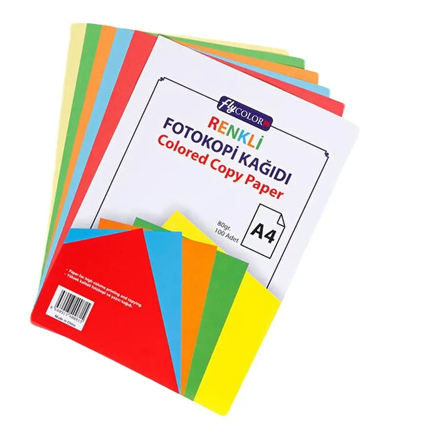 Fly Color Renkli A4 Fotokopi Kağıdı 100'lü