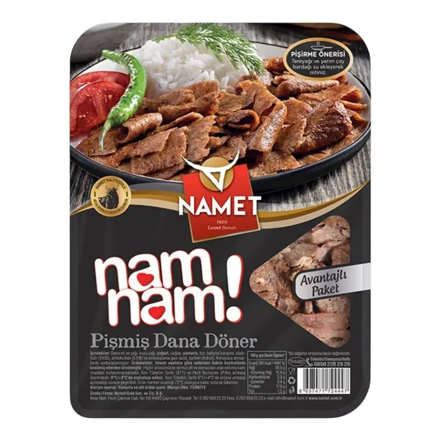 Namet Pişmiş Dana Döner 200 g
