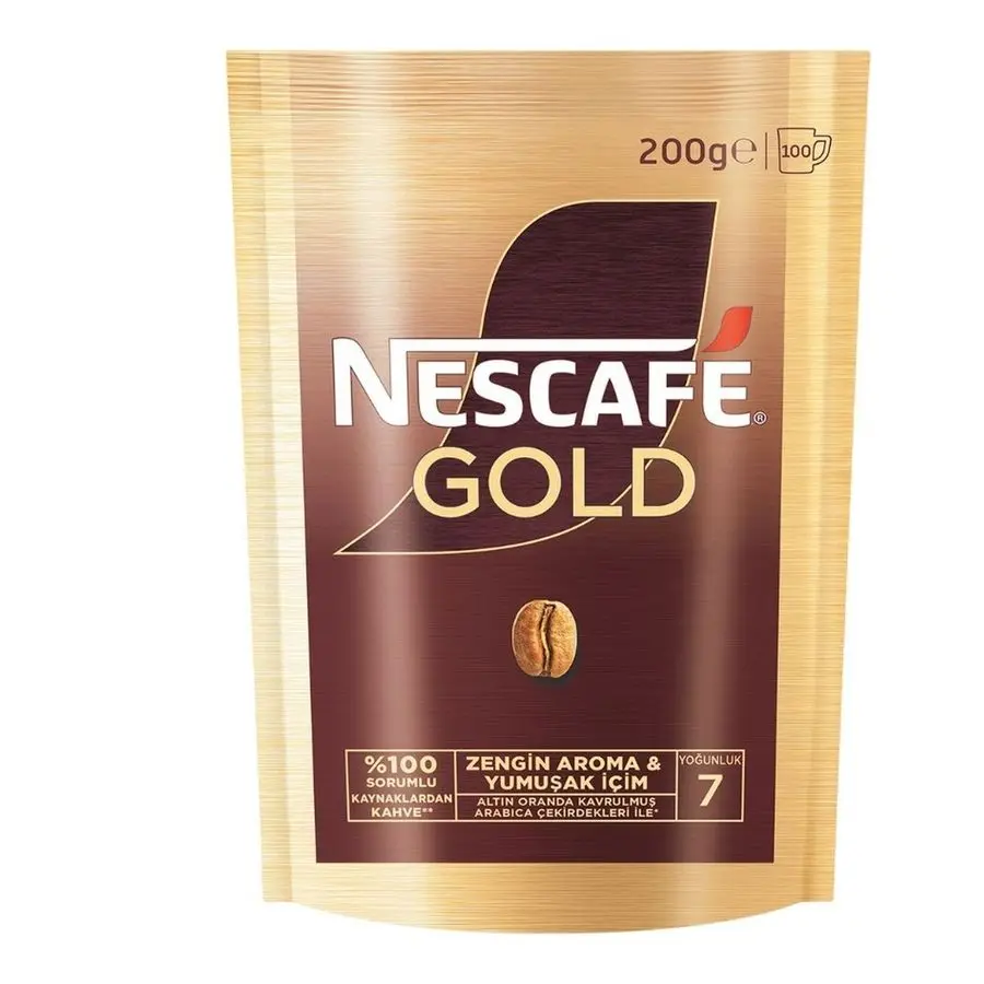 Nescafe Gold Çözünebilir Kahve 200 g Ekonomik Paket