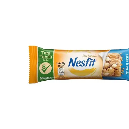 Nestlé Nesfit Bal Aromalı Tam Tahıllı Şeker İlavesiz Yüksek Lifli Bar 20 g