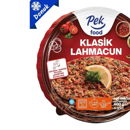 Pek Food Dondurulmuş Klasik Lahmacun 400 g
