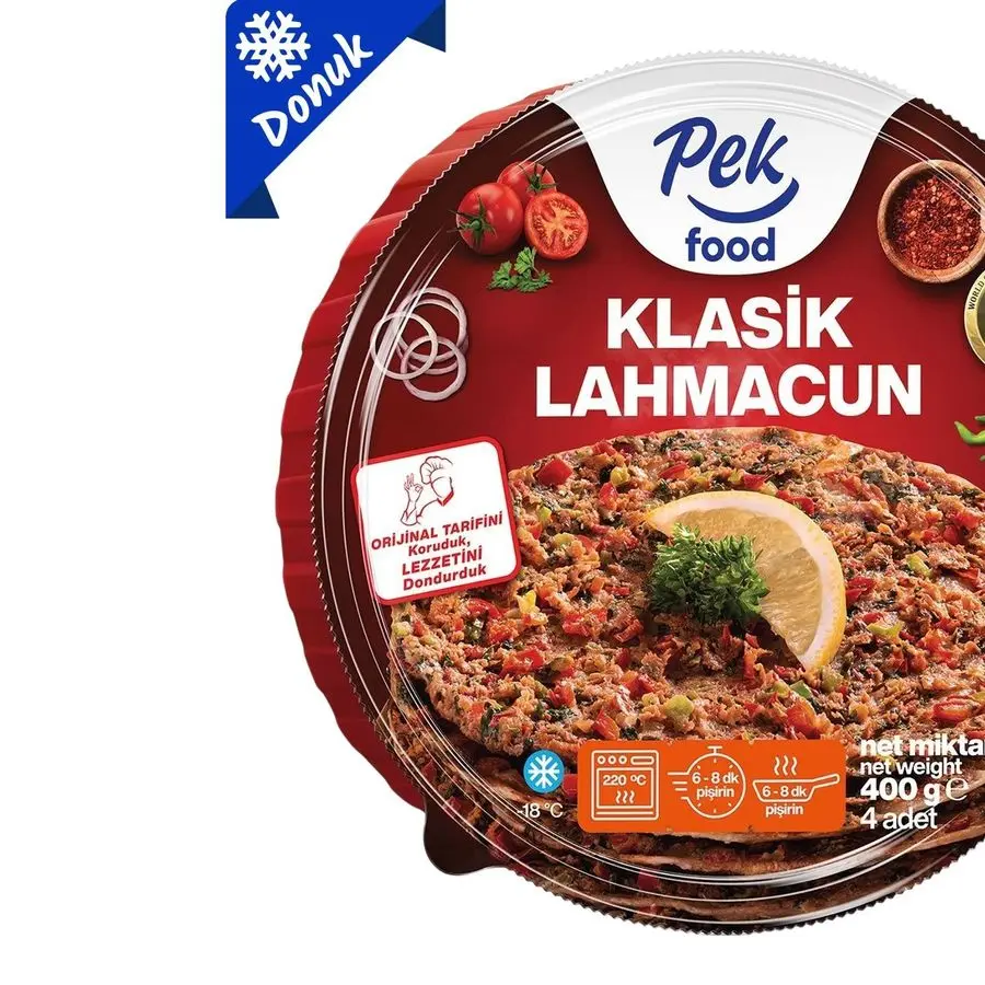 Pek Food Dondurulmuş Klasik Lahmacun 400 g