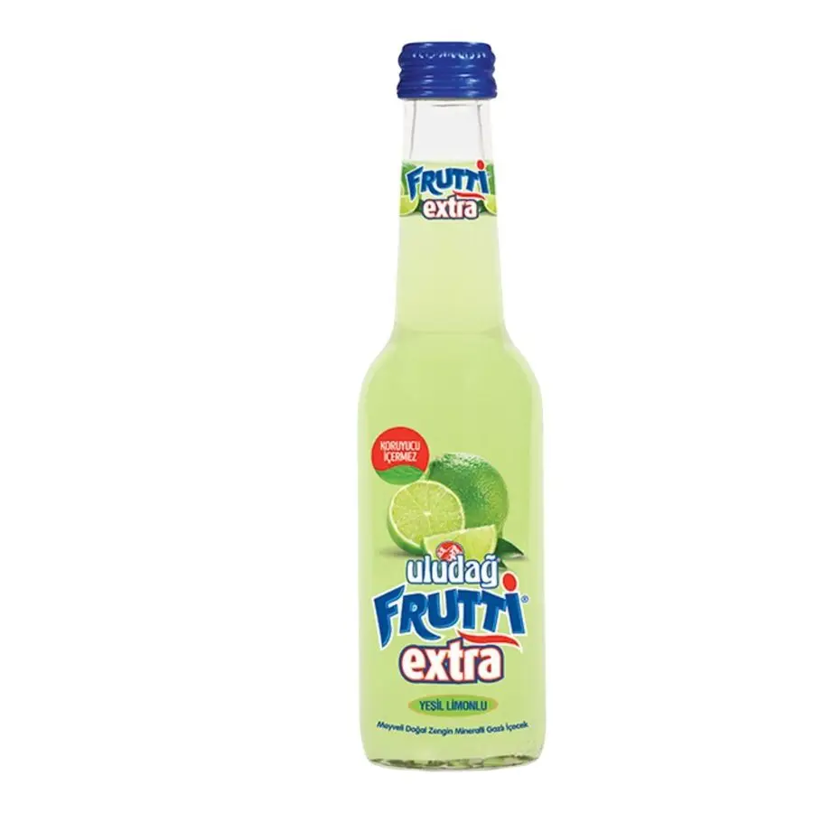 Uludağ Frutti Extra Yeşil Limon Aromalı Maden Suyu 250 ml